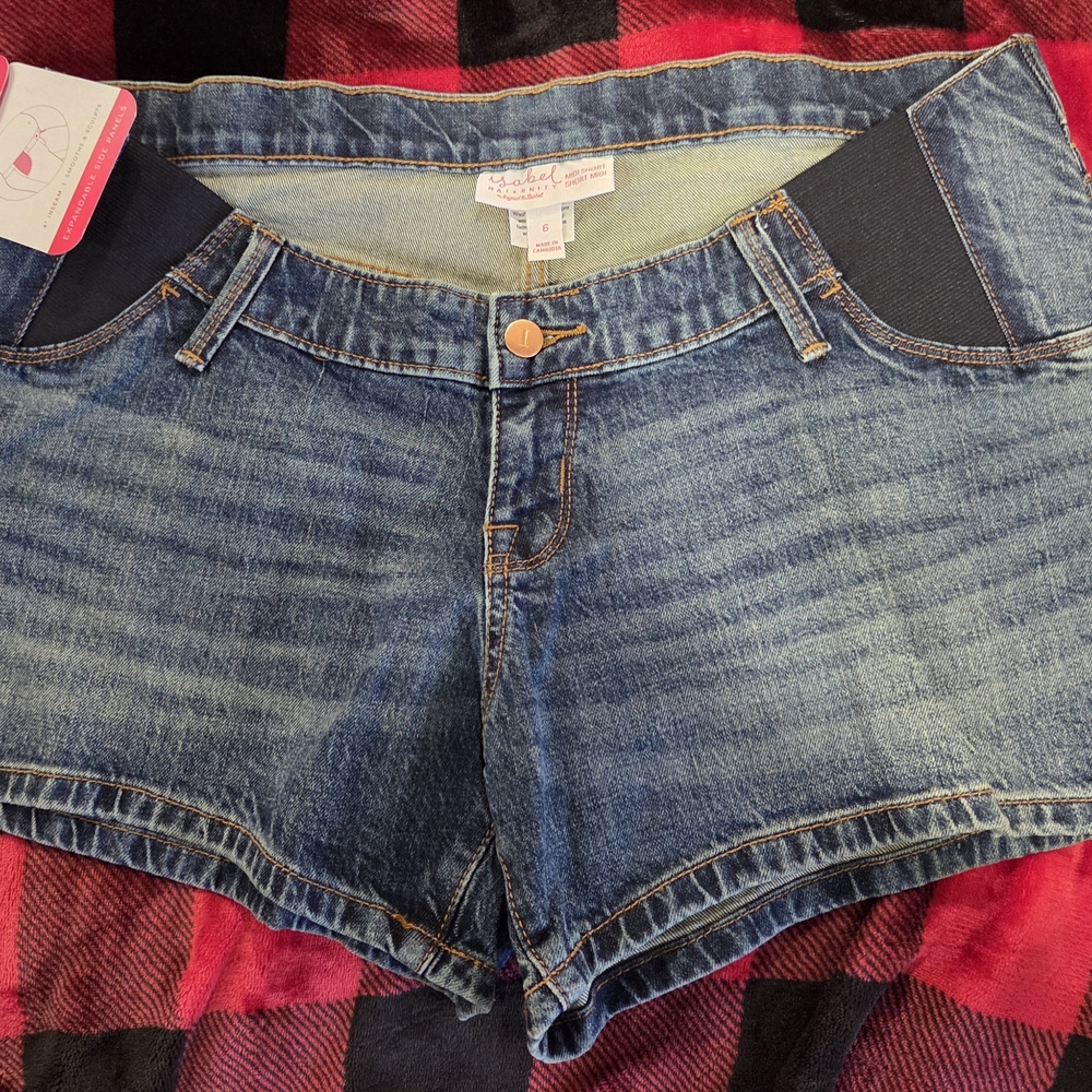 Isabel Maternity by Ingrid & Isabel Blue Jean Shorts